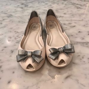 Mini Melissa Ultragirl Girls size 12 great condition-2 pairs sandals and flats